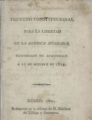 Decreto constitucional México 1814