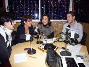 Primer programa de radio sobre difusión de la Feria de entidades el 14 de noviembre de 2012