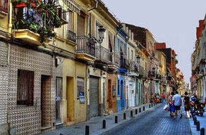 Calle barrio del Canyamelar (Valencia)