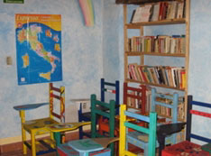 One of the classrooms at “La Casa en el Árbol”. Picture taken by Guillard in 2008.